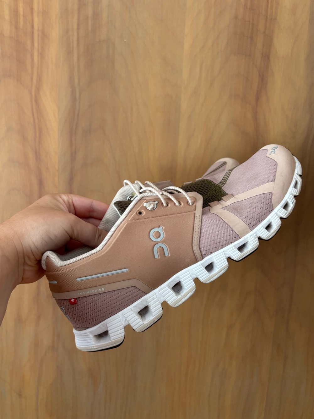 On Running Women's Cloudrunner Shoe in Blush/Light Pink